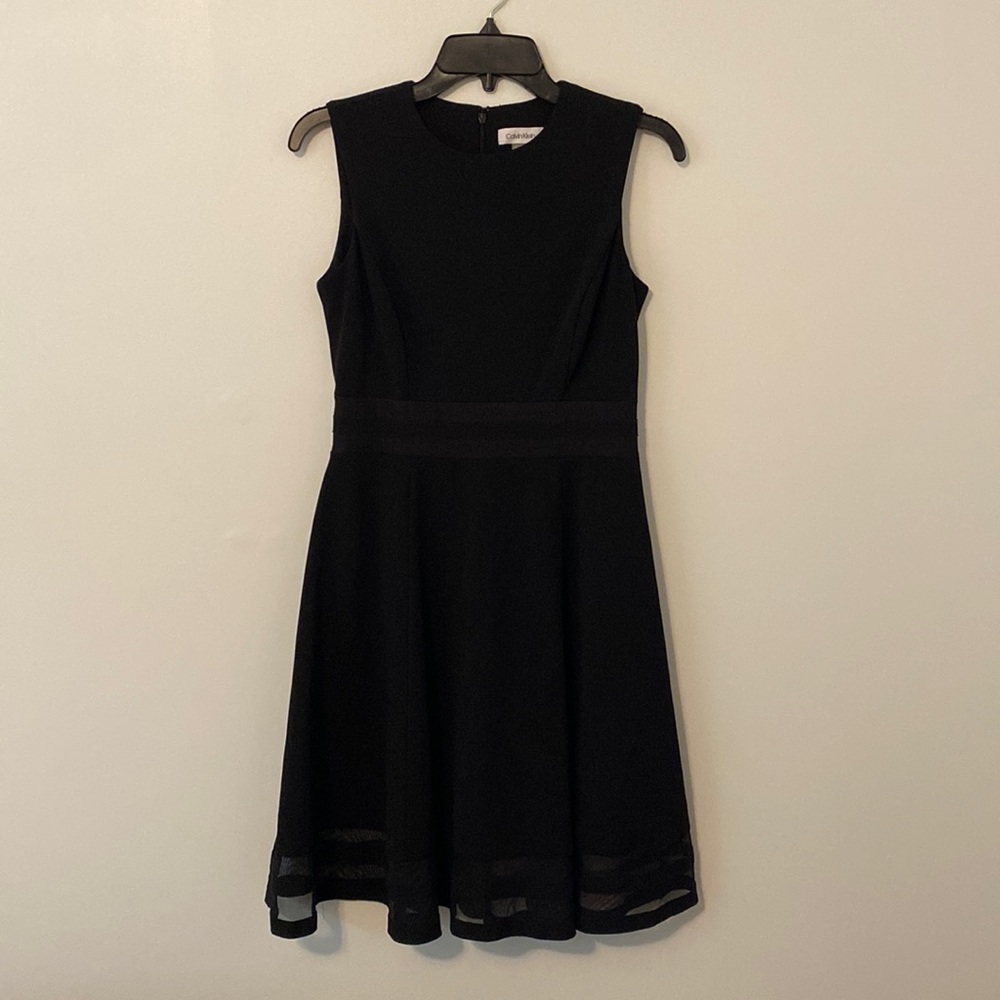 Calvin Klein black sleeveless dress